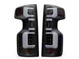 LED Tail Lights; Black Housing; Clear Lens (20-23 Silverado 3500 HD w/ Factory LED Tail Lights)
