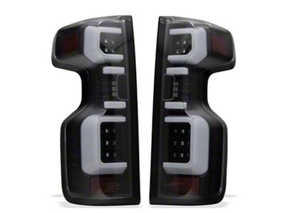 LED Tail Lights; Black Housing; Clear Lens (20-23 Silverado 3500 HD w/ Factory LED Tail Lights)