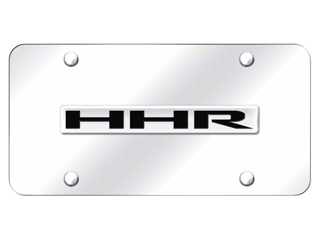 Chevrolet HHR License Plate; Chrome on Chrome (Universal; Some Adaptation May Be Required)