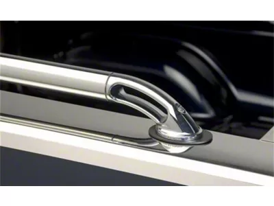 Putco Locker Side Bed Rails; Stainless Steel (07-14 Silverado 3500 HD w/ 8-Foot Long Box)