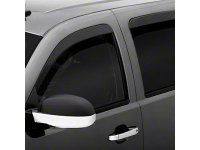 Low Profile Ventvisor Window Deflectors; Front and Rear; Dark Smoke (20-24 Silverado 3500 HD Double Cab)