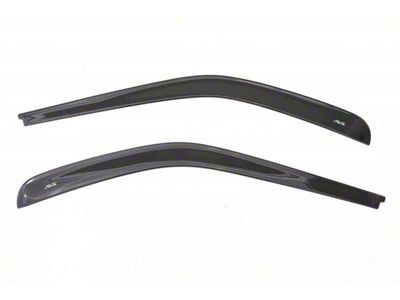Low Profile Ventvisor Window Deflectors; Front; Dark Smoke (15-19 Silverado 3500 HD Regular Cab)