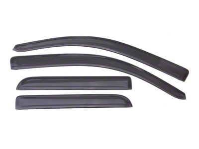 Low Profile Ventvisor Window Deflectors; Front and Rear; Dark Smoke (15-19 Silverado 3500 HD Double Cab)