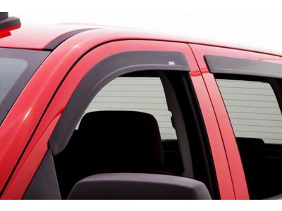 Low Profile Ventvisor Window Deflectors; Front and Rear; Matte Black (20-25 Silverado 3500 HD Crew Cab)