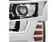 AlphaRex LUXX-Series LED Projector Headlights; Chrome Housing; Clear Lens (07-14 Silverado 3500 HD)
