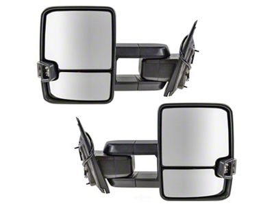 Manual Folding Towing Mirrors with Chrome Cap (14-17 Silverado 3500 HD)