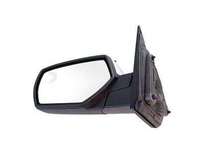 Manual Mirror; Chrome; Driver Side (15-18 Silverado 3500 HD)