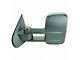Manual Towing Mirror; Textured Black; Driver Side (15-19 Silverado 3500 HD)