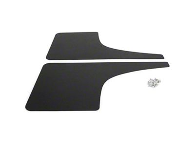 Mud Flaps; Front; Carbon Flash Metallic Vinyl (15-19 Silverado 3500 HD SRW)