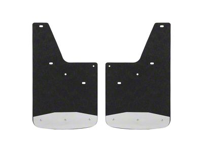 Textured Rubber Mud Guards; Front or Rear; 12-Inch x 20-Inch (07-14 Silverado 3500 HD)