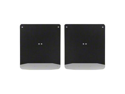 Textured Rubber Mud Guards; Rear; 12-Inch x 23-Inch (07-14 Silverado 3500 HD DRW)