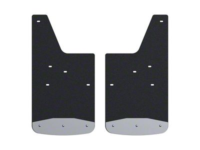 Textured Rubber Mud Guards; Front; 12-Inch x 23-Inch (20-25 Silverado 3500 HD)