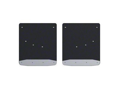 Textured Rubber Mud Guards; Rear; 20-Inch x 23-Inch (20-25 Silverado 3500 HD DRW)