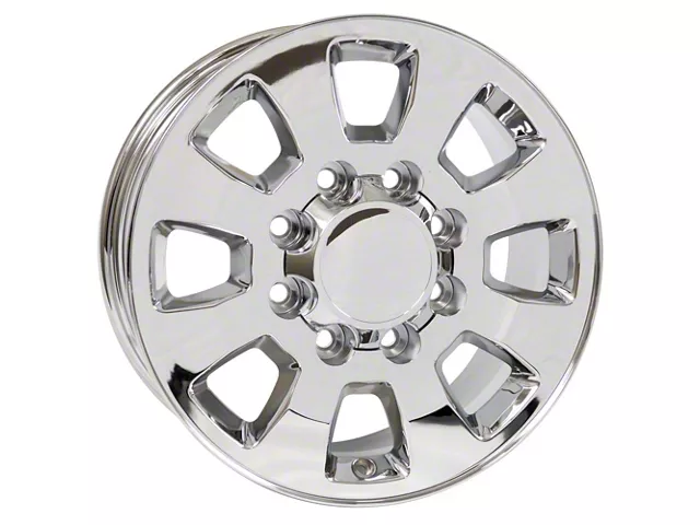 OE Style Chrome 8-Lug Wheel; 18x8; 44mm Offset (20-24 Silverado 3500 HD SRW)