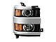 OE Style Headlight; Black Housing; Clear Lens; Passenger Side (15-19 Silverado 3500 HD w/ Factory Halogen Headlights)