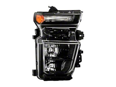 OE Style Headlight; Black Housing; Clear Lens; Passenger Side (20-23 Silverado 3500 HD w/ Factory Halogen Headlights)