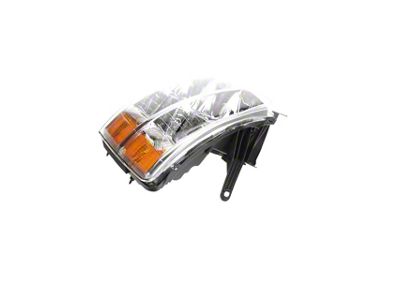 OE Style Headlight; Chrome Housing; Clear Lens; Driver Side (07-14 Silverado 3500 HD)