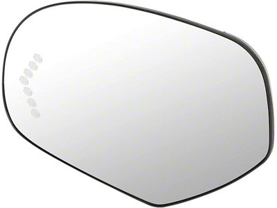 OE Style Heated Mirror Glass with Turn Signal; Driver Side (07-14 Silverado 3500 HD)