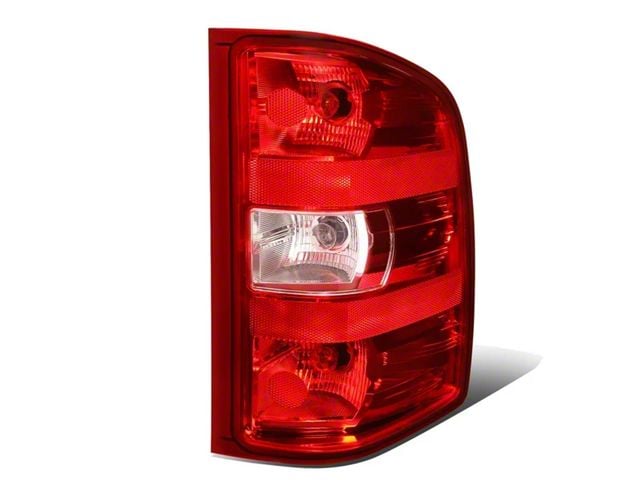 OE Style Tail Light; Chrome Housing; Red/Clear Lens; Passenger Side (07-14 Silverado 3500 HD)