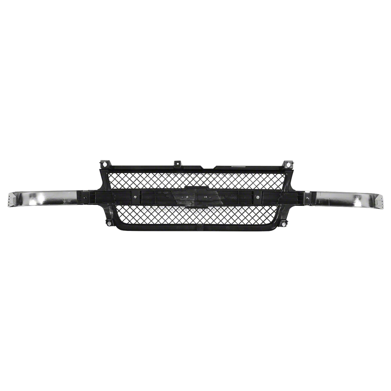 YHIMPORT Chrome Billet Grille Insert Combo For 2001-2002 Chevy Silverado 2500HD/3500