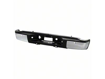 OEM Style Rear Bumper; Pre-Drilled for Backup Sensors; Chrome (07-10 Silverado 3500 HD SRW)