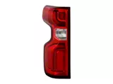 OEM Style Tail Light; Black Housing; Red/Clear Lens; Driver Side (20-23 Silverado 3500 HD w/ Factory LED Tail Lights)