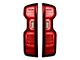 OLED Tail Lights; Chrome Housing; Red Lens (20-23 Silverado 3500 HD w/ Factory Halogen Tail Lights)
