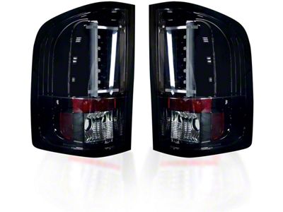 OLED Tail Lights; Chrome Housing; Smoked Lens (07-14 Silverado 3500 HD)