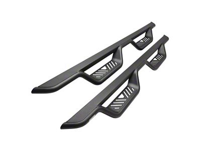 Westin Outlaw Drop Nerf Side Step Bars; Textured Black (20-24 Silverado 3500 HD Double Cab)