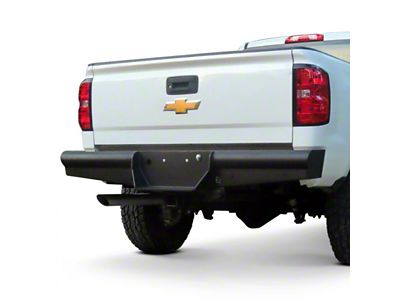 Pipe Force Series Rear Bumper; Black Textured (11-19 Silverado 3500 HD)