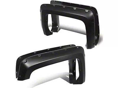 YHTAUTO Parafanghi Aftermarket Per Chevy Silverado 1500 2007-2013 - Nero Lucido Set 4
