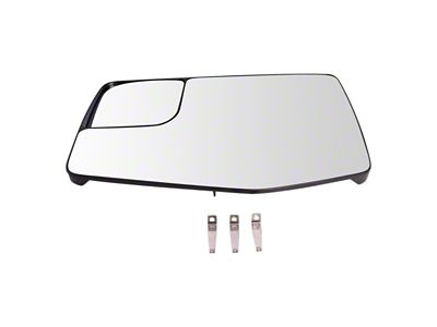 Power Heated Mirror Glass; Driver Side (20-24 Chevrolet Silverado 3500 HD)