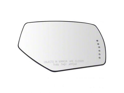 Power Heated Turn Signal Mirror Glass; Passenger Side (14-17 Silverado 3500 HD)