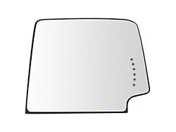 Power Heated Turn Signal Towing Mirror Glass; Passenger Side (14-17 Silverado 3500 HD)