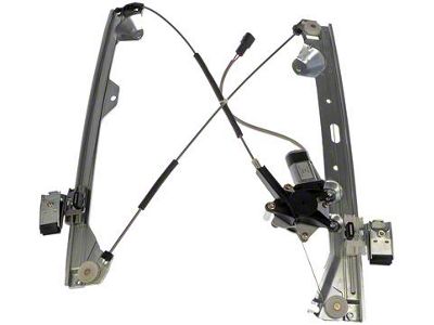 Power Window Motor and Regulator Assembly; Rear Driver Side (07-14 Silverado 3500 HD Crew Cab)