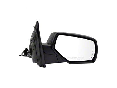 Powered Heated Memory Power Folding Mirror with Puddle Light, Temperature Sensor and Turn Signal; Textured Black; Passenger Side (15-19 6.6L Duramax Silverado 3500 HD)