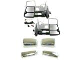 Powered Heated Power Folding Towing Mirrors with Black and Chrome Caps (15-19 Silverado 3500 HD)