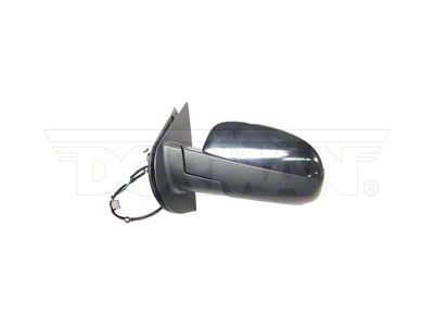 Powered Heated Side Mirror without Turn Signal; Driver Side; Paint to Match (07-10 Silverado 3500 HD)