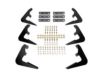 Premier Oval Side Step Bar Mounting Kit (15-19 Silverado 3500 HD Double Cab, Crew Cab)