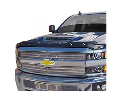 Premium Bolt-On Look Hood Deflector; Smooth (17-19 6.6L Duramax Silverado 3500 HD)