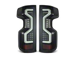 PRO-Series LED Tail Lights; Jet Black Housing; Smoked Lens (20-23 Silverado 3500 HD w/ Factory LED Tail Lights)