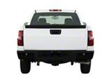 Rear Bumper Cover; Pre-Drilled for Backup Sensors; Gloss Black (07-14 Silverado 3500 HD)