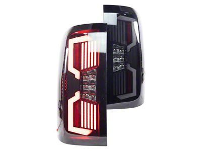 Renegade Series V2 Sequential LED Tail Lights; Black Housing; Smoked Lens (15-19 Silverado 3500 HD w/o Factory LED Tail Lights)