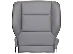 Replacement Bottom Seat Cover; Driver Side; Dark Ash/Gray Vinyl (15-16 Silverado 3500 HD)