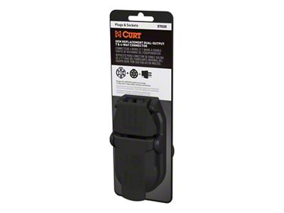 Replacement Dual-Output 7 and 4-Way Connector (01-25 Silverado 3500 HD)