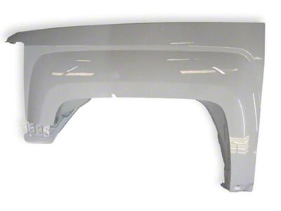 Replacement Aftermarket Fender; Driver Side; Olympic White (15-19 Silverado 3500 HD)