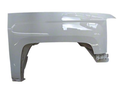 Replacement Aftermarket Fender; Passenger Side; Olympic White (15-19 Silverado 3500 HD)