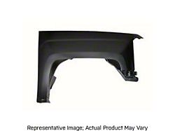 Replacement Aftermarket Fender; Passenger Side; Switchblade Silver Metallic (15-19 Silverado 3500 HD)