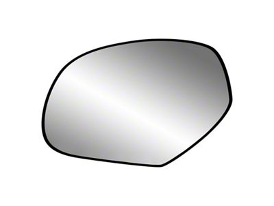 Replacement Manual Foldaway Towing Mirror Glass; Driver Side (07-14 Silverado 3500 HD)