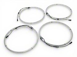 RGBW Wheel Light Set; 17-Inch (Universal; Some Adaptation May Be Required)